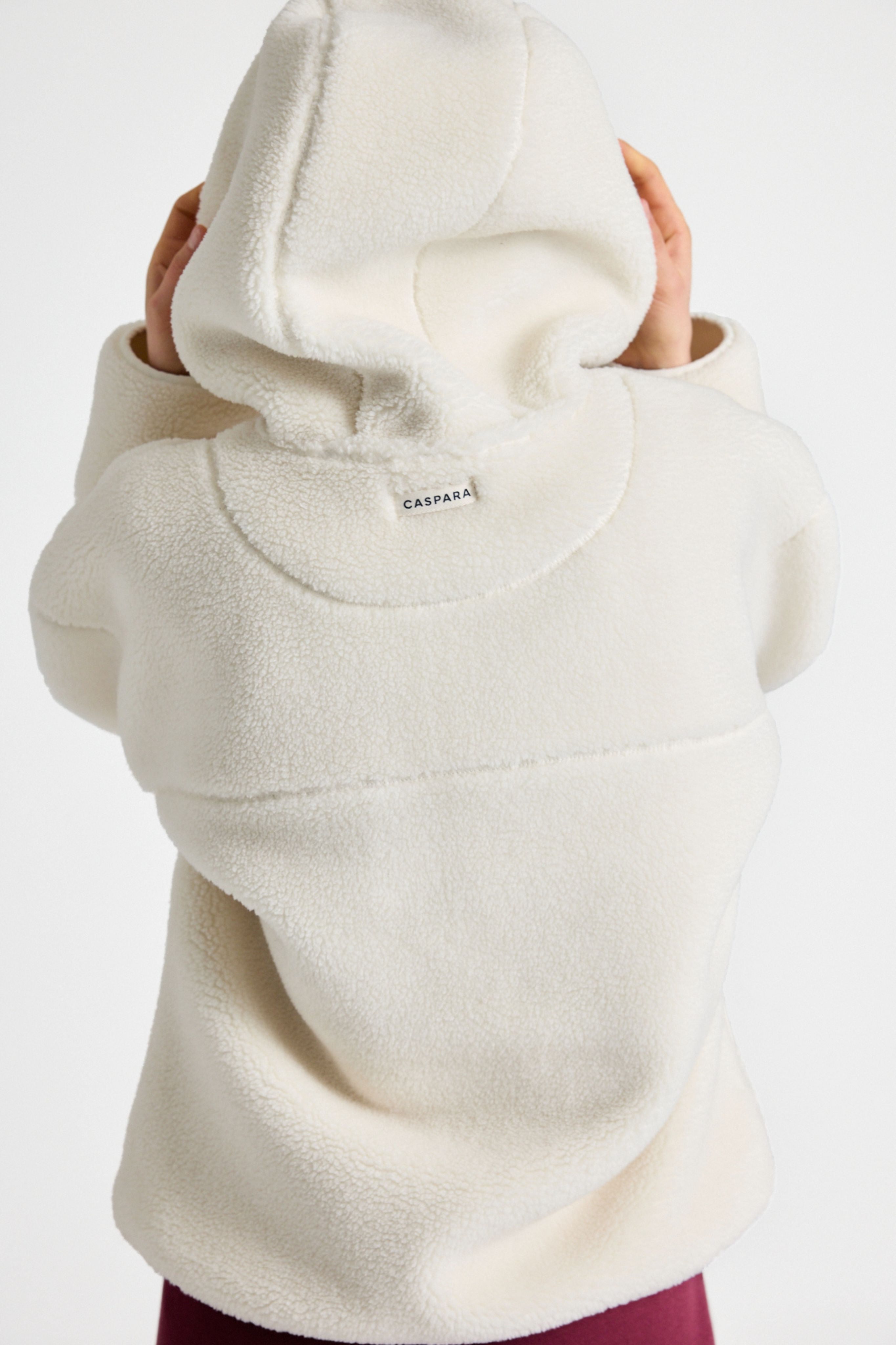 W. Cloudfleece™ Jacket w. hood - Creme